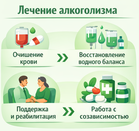 лечение алкоголизма в Канаше этапы